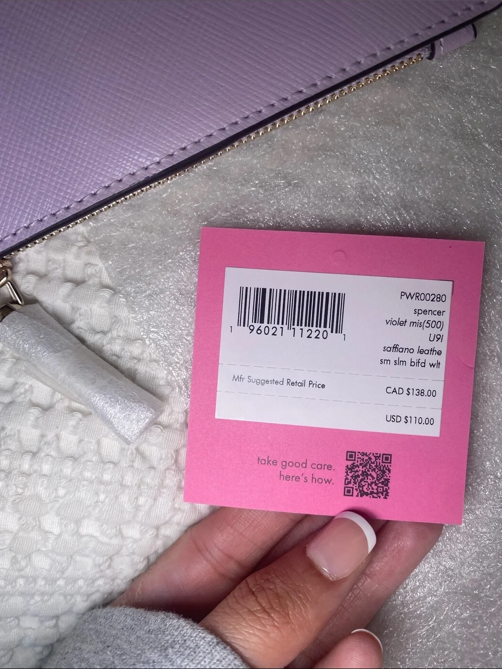 NWT Kate Spade Violet Saffiano Leather Wallet with Gold Hardware 🦄✨